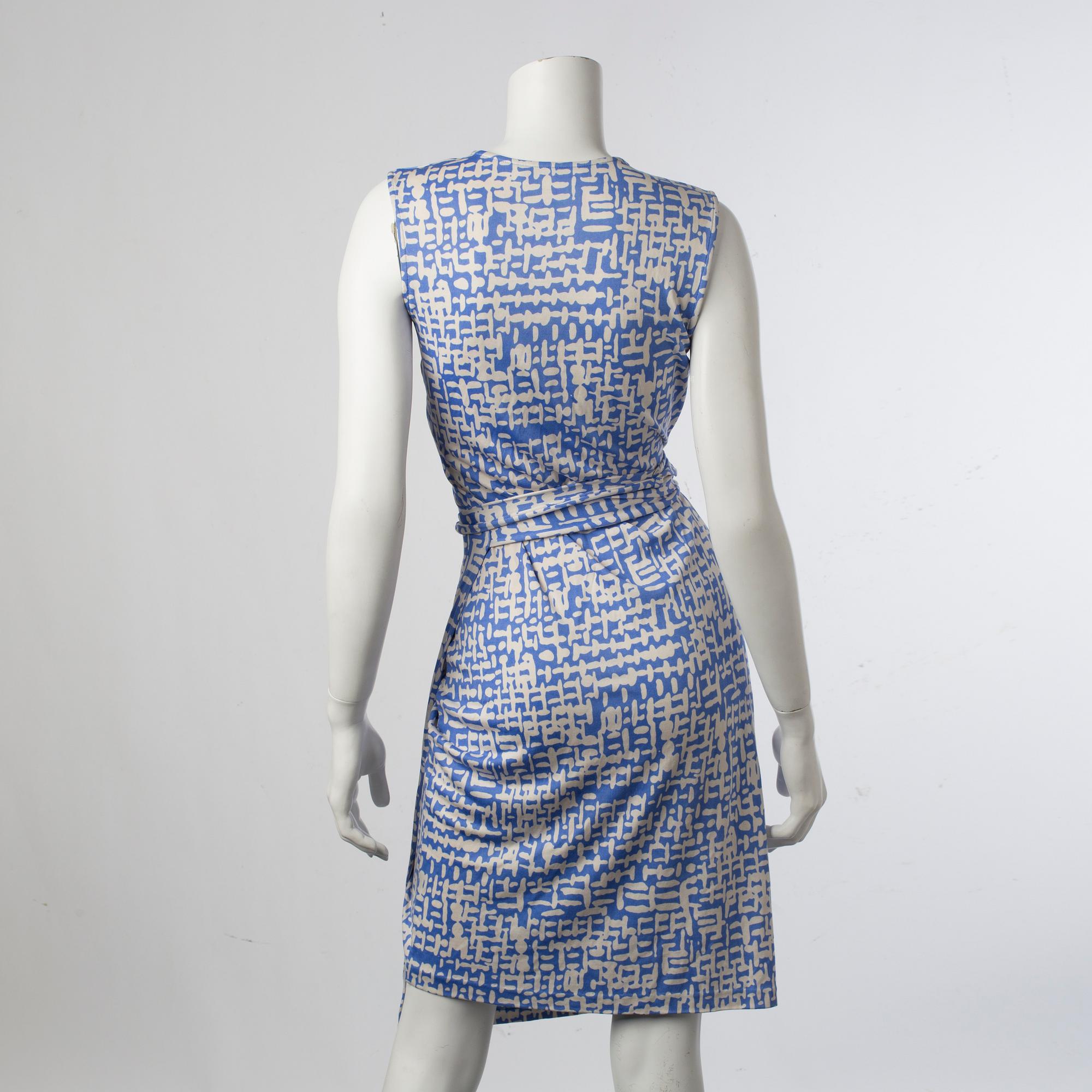 A Diane von Furstenberg Vintage silk wrap dress, size 10.