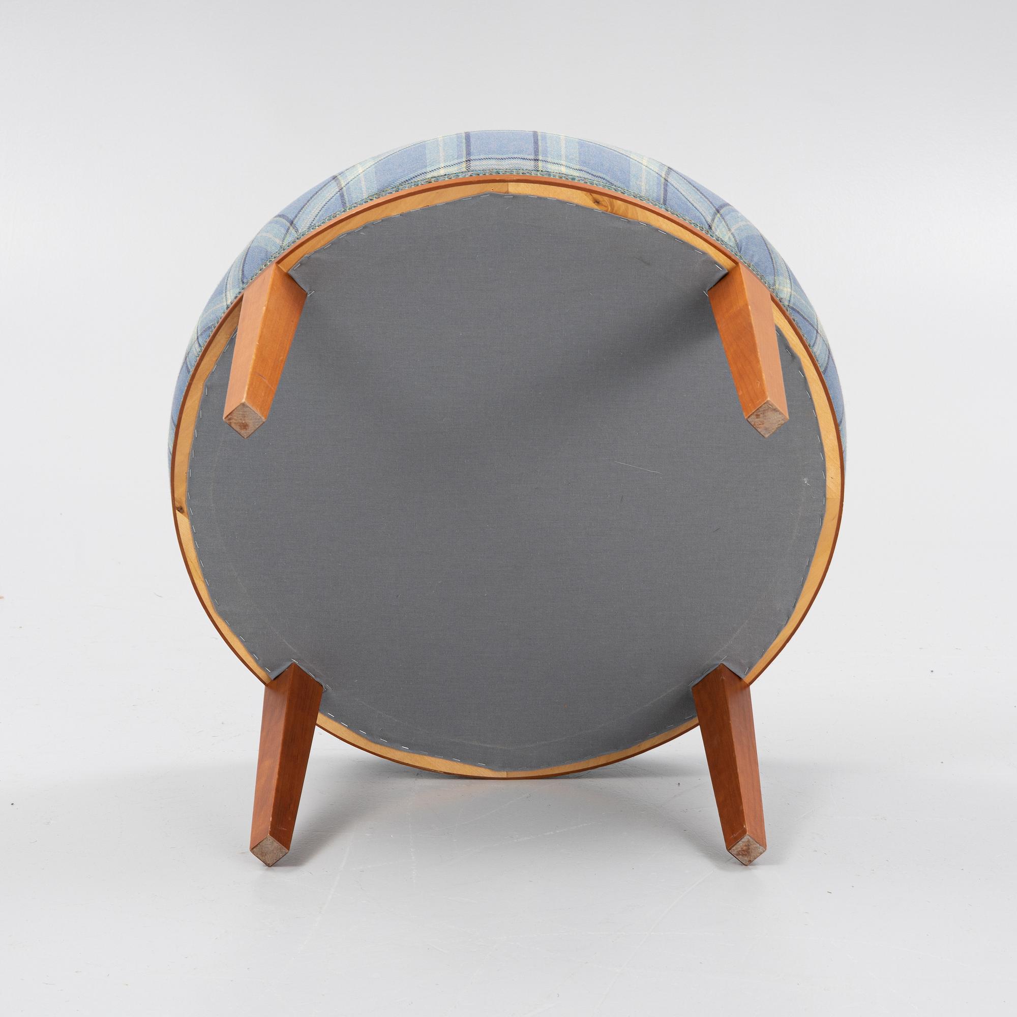 Josef Frank, a model 647 cherry wood stool by Firma Svenskt Tenn.