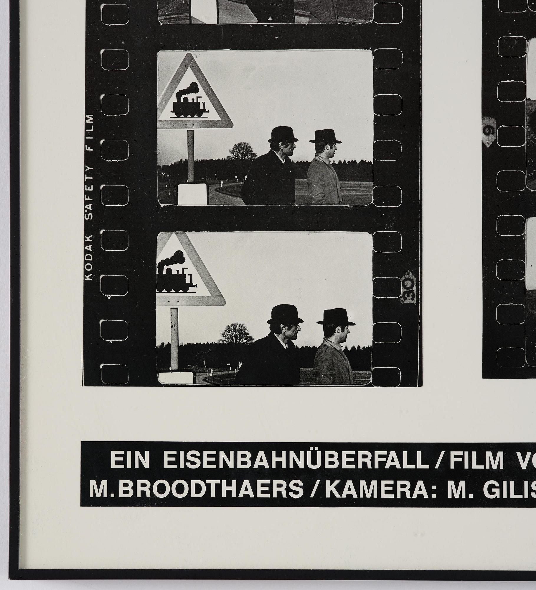 Marcel Broodthaers, "Ein Eisenbahnüberfall".