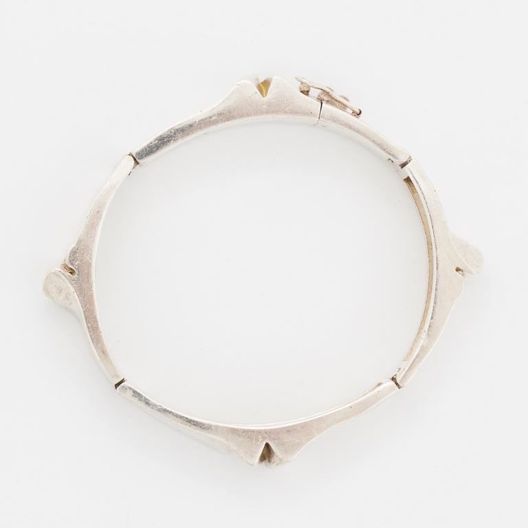 Björn Weckström, armband, "Ceres" sterling silver, Lapponia, Helsingfors 1970.