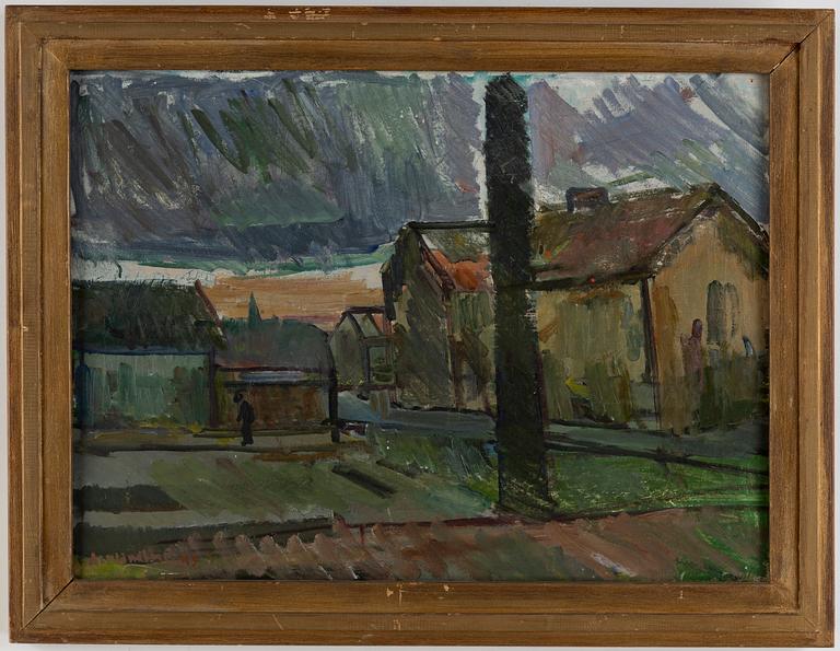 Alf Lindberg, oil on canvas, signed and dated -49.