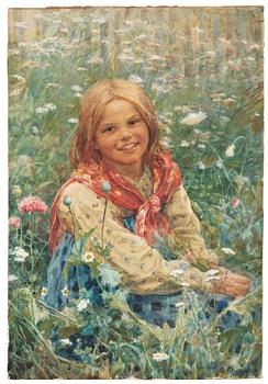 562. Feodor (Fedot) Vasilievich Sychkov, "Girl in the grass".