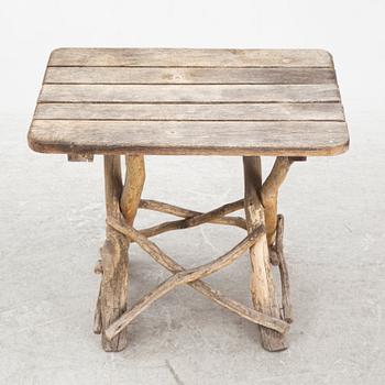Trädgårdsmöbel för barn, 4 delar, 1900-talets andra hälft.