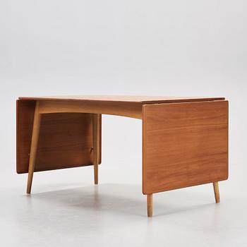 A Hans J Wegner teak and oak dinner table, Andreas Tuck, Denmark, 1950-60's.