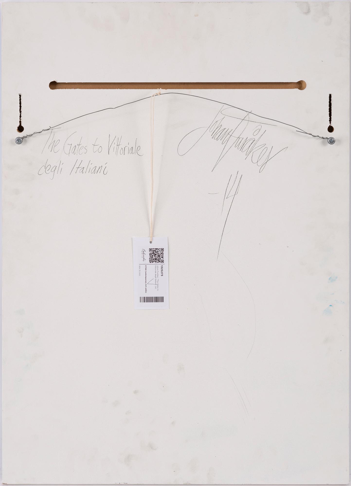 Johan Furåker, oil on mdf signed 2014 on verso.