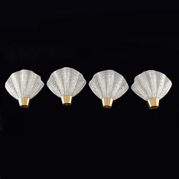 A set of four mid 20th century wall lights by ASEA Belysning.