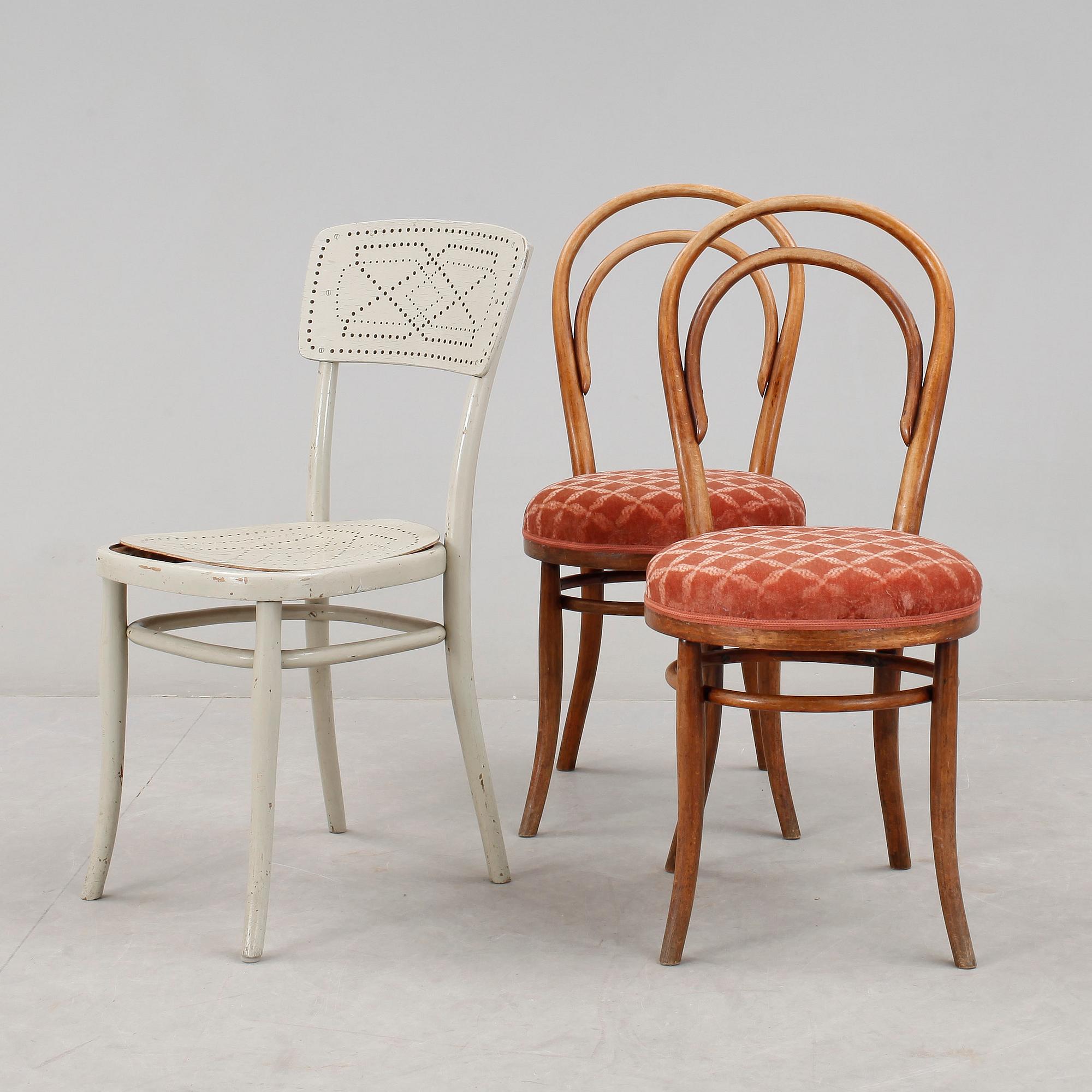 STOLAR, 3 st, Thonet, 1900-talets början.