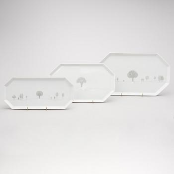 A 53 piece "Winterreise" & "Polygon"  dinner/coffee set by Rut Bryk and Tapio Wirkkala for Rosenthal. Late 20th century.