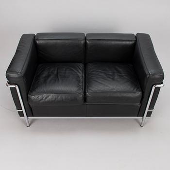 LE CORBUSIER, PIERRE JEANNERET & CHARLOTTE PERRIAND soffa, "LC2", Cassina, Italien.