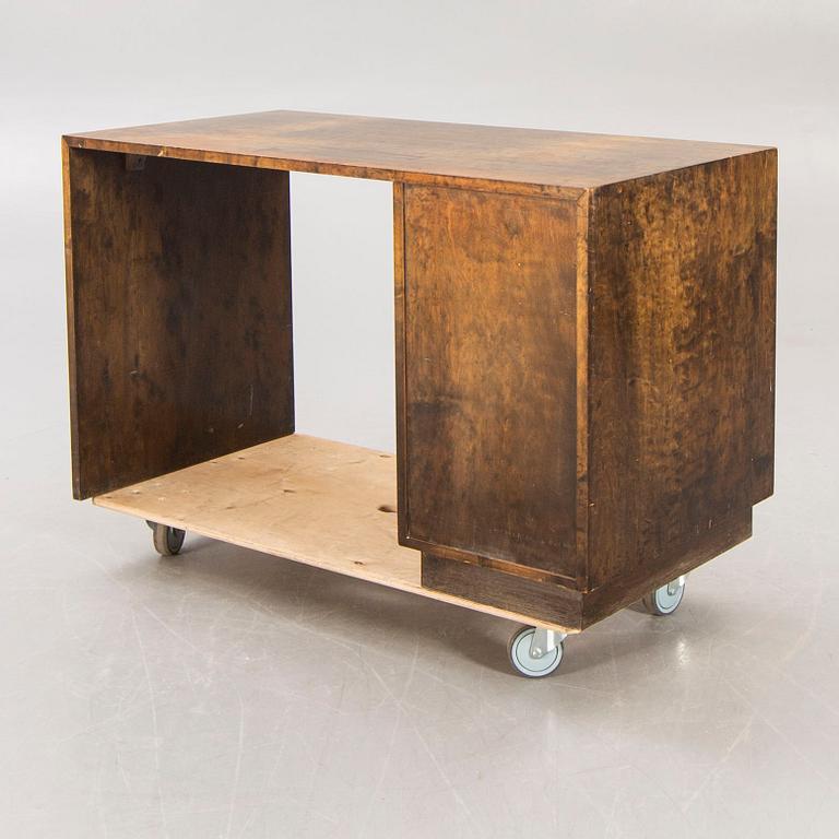 A 1930s birch desk.