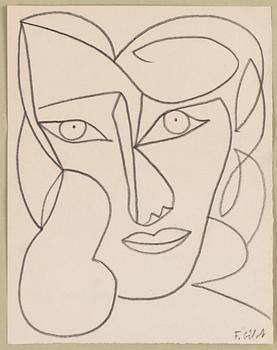 784. Françoise Gilot, Kvinnoansikte.