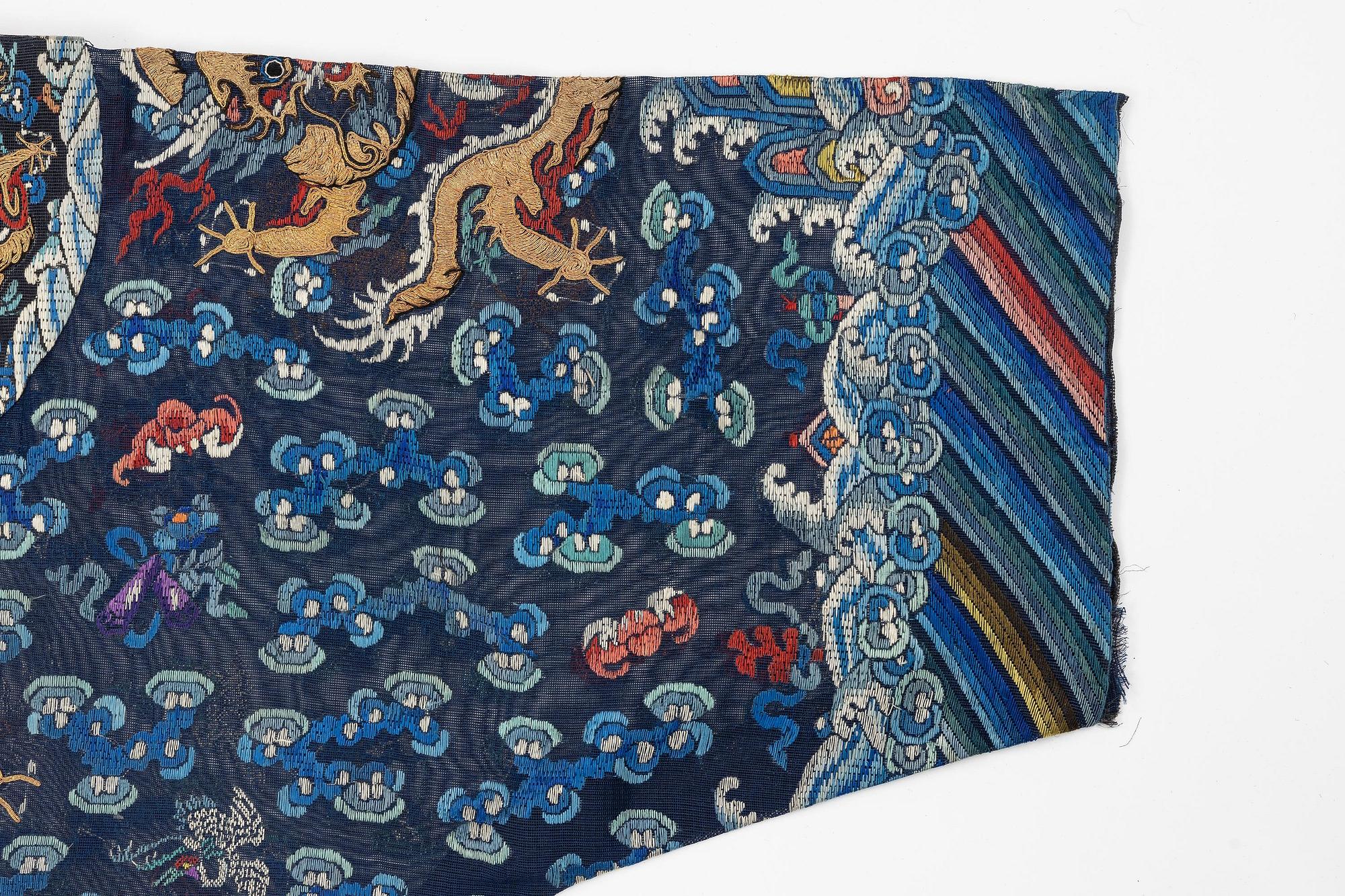 Rock, Jifu, broderad väv, Qingdynastin, 1800-tal.