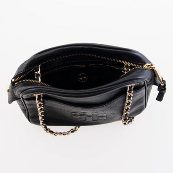 Tory Burch Black Leather Cross Body Bag.