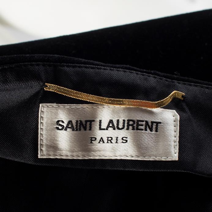 YVES SAINT LAURENT, smoking, shorts and vest, french size 40.