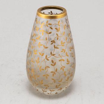 FRITZ KALLENBERG, vas, glas, Boda, signerad, 1900-talets första hälft.