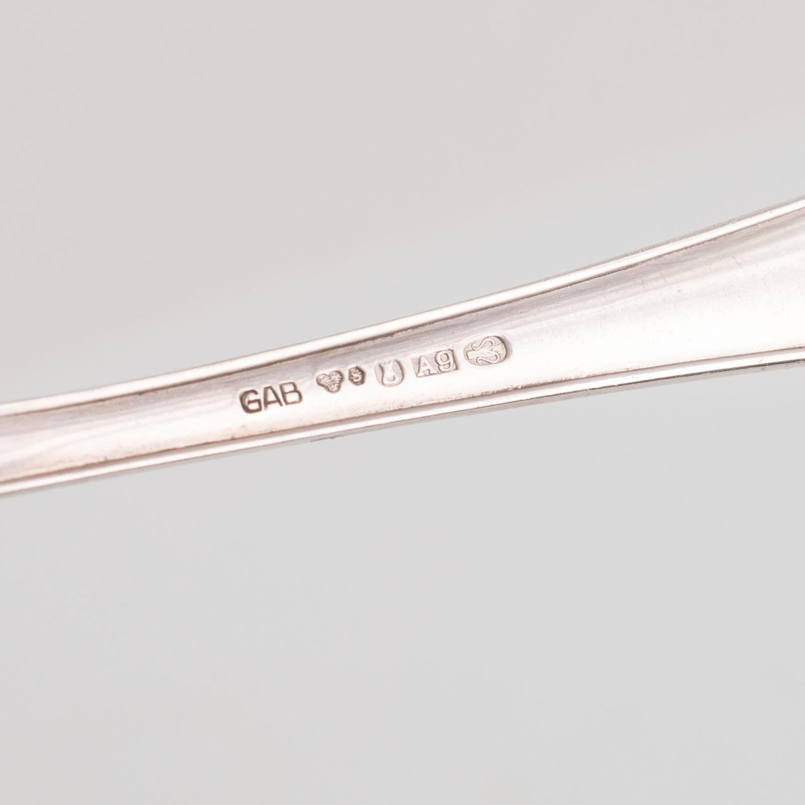 Jacob Ängman, an 82-piece Swedish silver cutlery, model 'Vasa', GAB, Stockholm, including 1955.