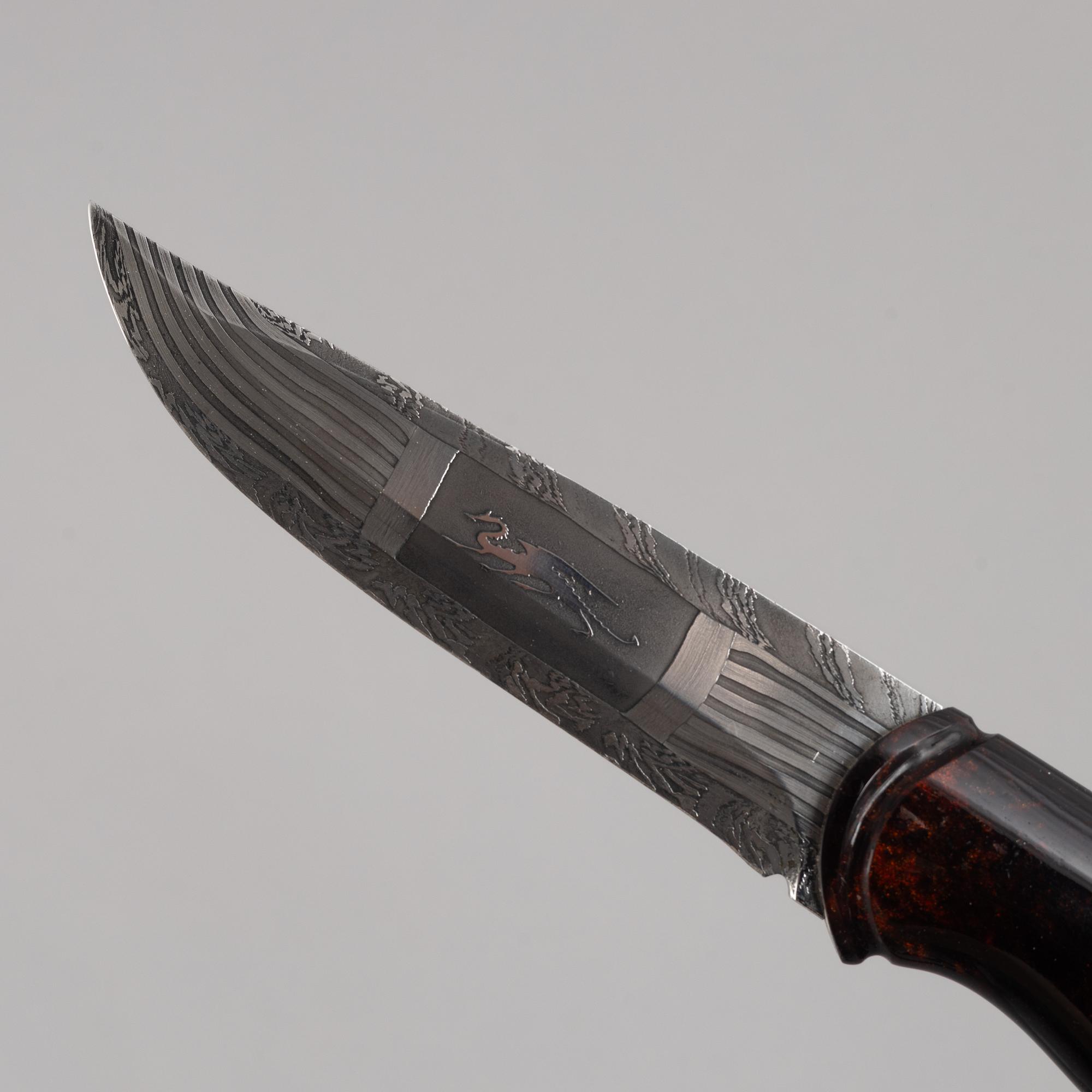 Patrik Nilsson & Mattias Styrefors, knife, "Dragon Knife", signed and dated 2017.