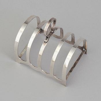 TOASTRACK, silver, Robert Fred Mosley, Sheffield, 1947.