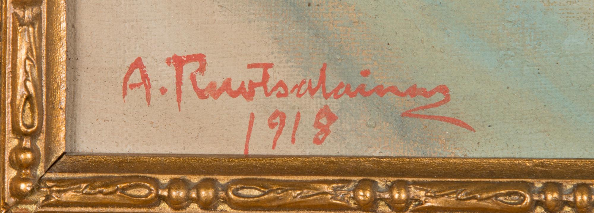 Alfred Ruotsalainen, Sovande barn.