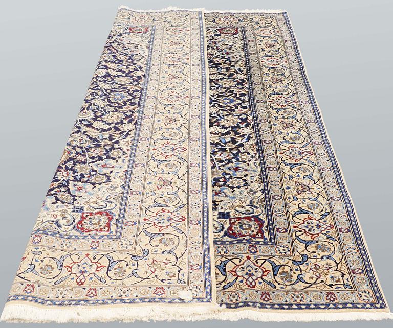 A carpet, Nain part silk so called 9 LAA, ca 322 x 211 cm.