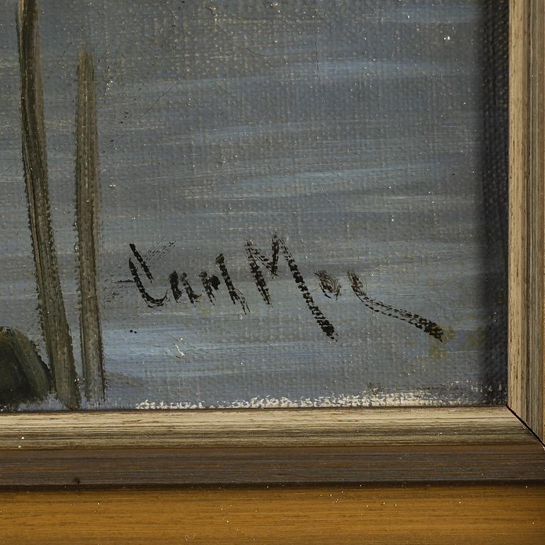 CARL MOE, olja på duk, signerad.