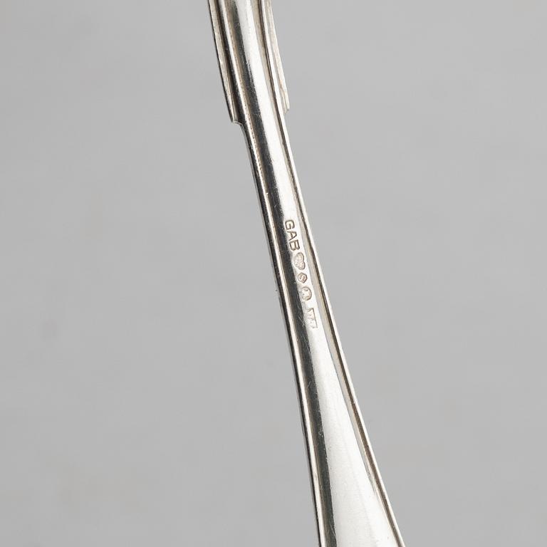 Cutlery, "Svensk Spetsig", 21 pieces, including CG Hallberg, Stockholm 1956.