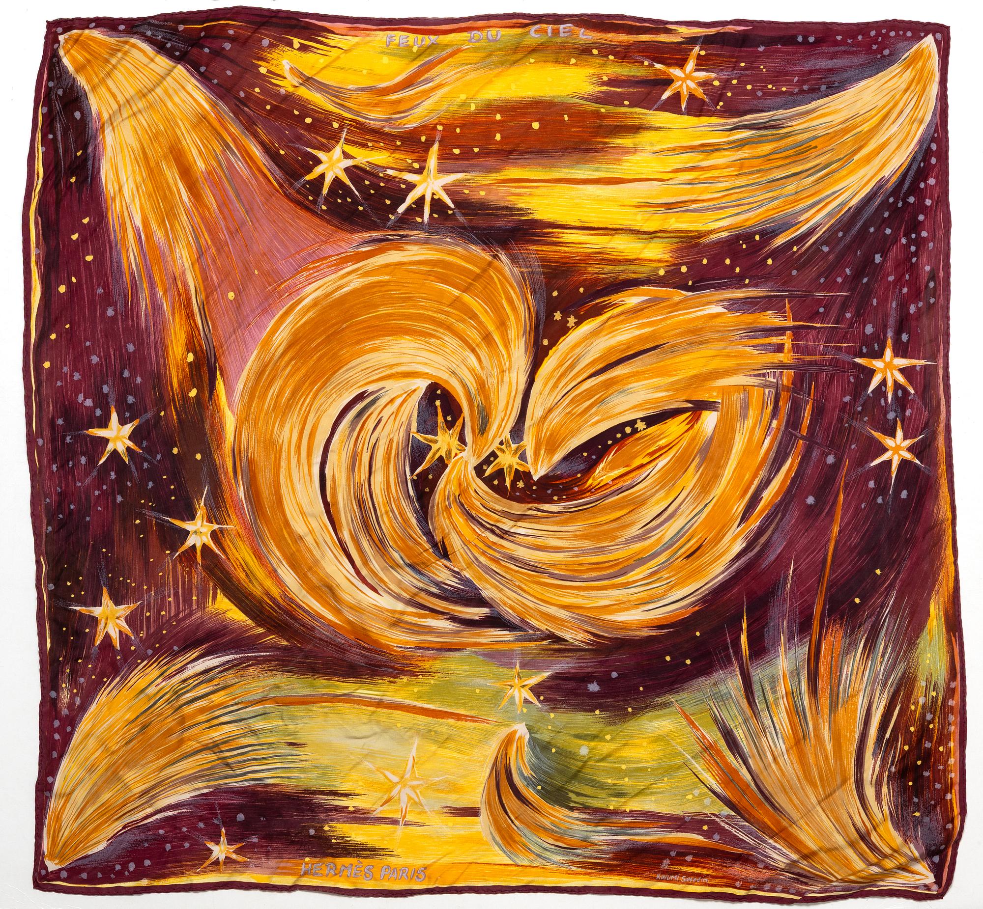 Hermès, scarf, "Feux de Ciel".