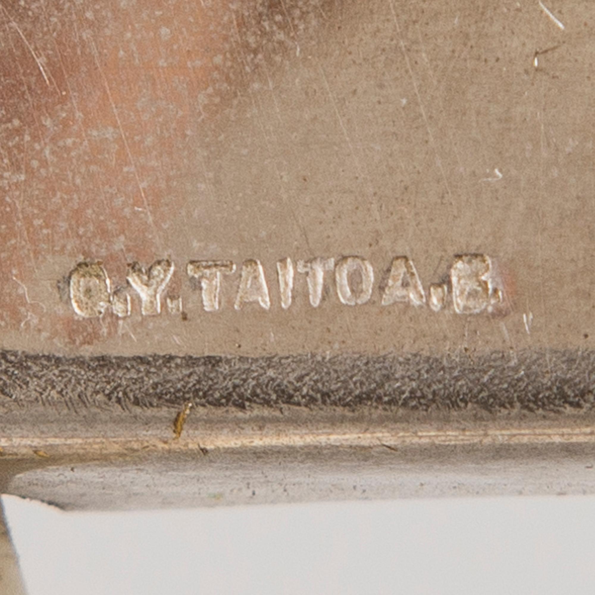 PAAVO TYNELL, VÄGGLAPPOR, ETT PAR.  Stämplad Taito Oy. 1930/40-tal.