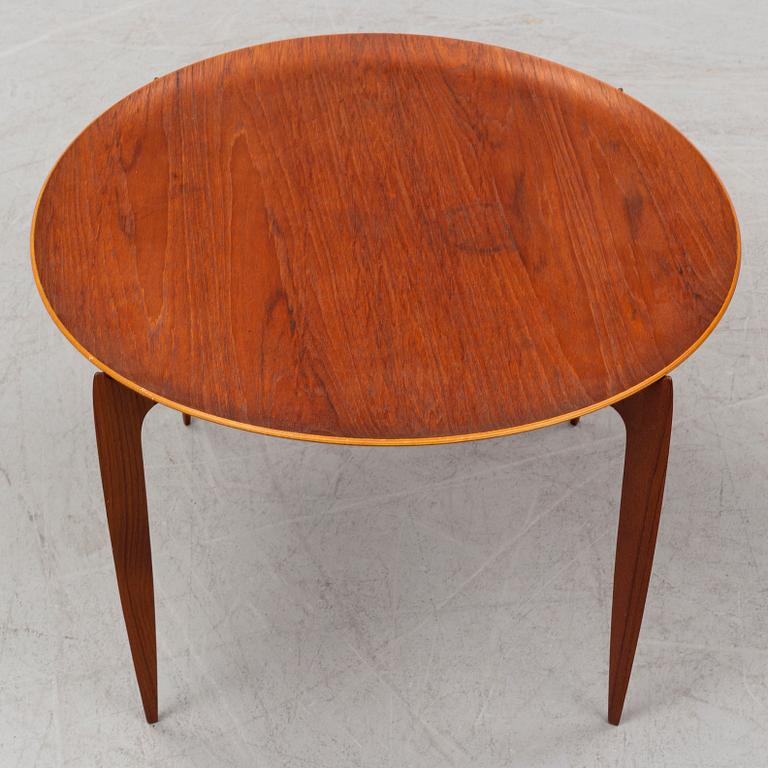 H. ENGHOLM & SVEND AAGE WILLUMSEN, a teak model 4508 tray table from Fritz Hansen, Denmark.