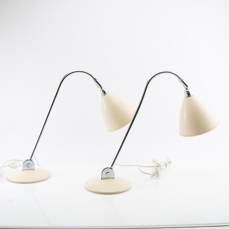 Robert Dudley table lamps, a pair of "Bestlite" for Gubi, late 20th century.