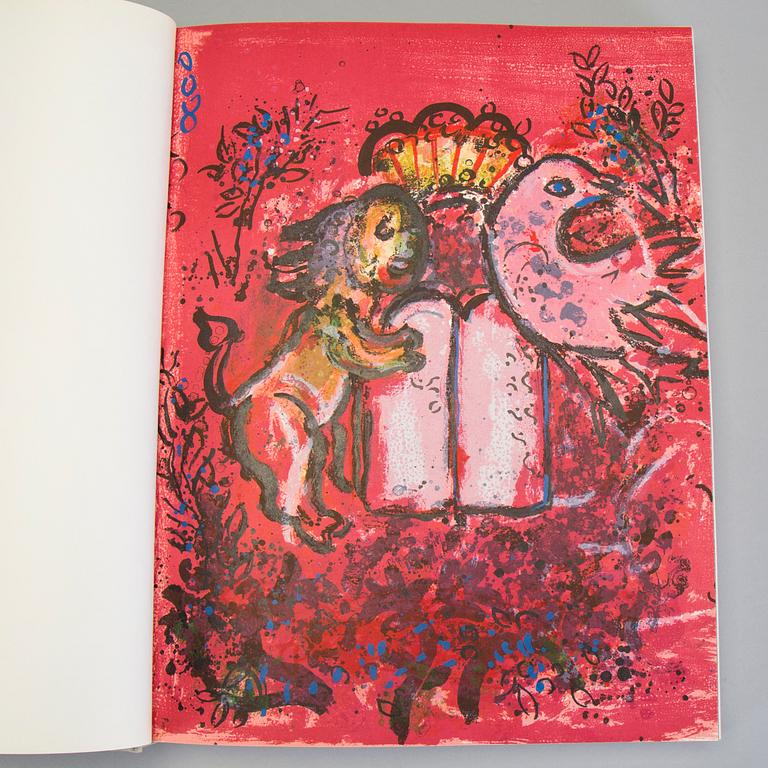 MARC CHAGALL, books (3), with, in total, nine lithographs in colour.