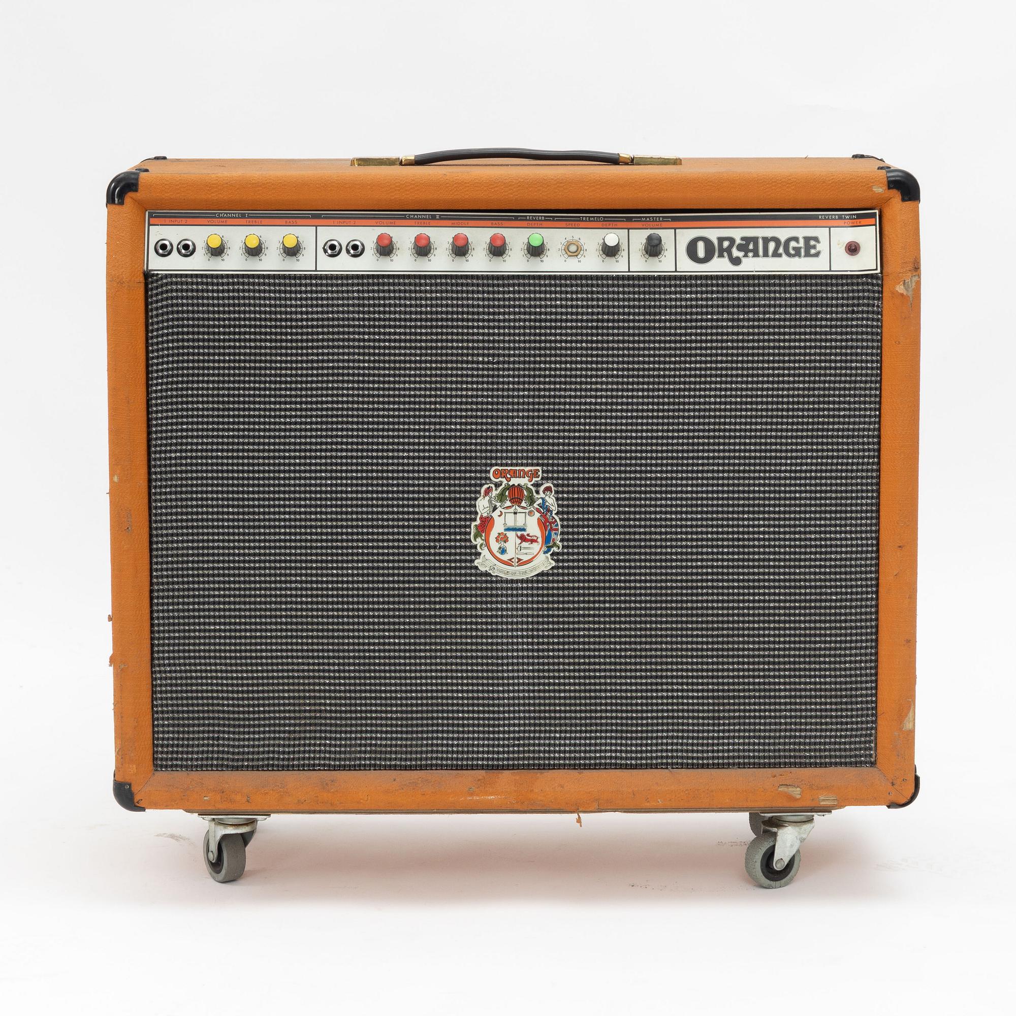 Orange, "Custom Reverb Twin",  gitarrförstärkare, modell 125, England, 1970-tal.