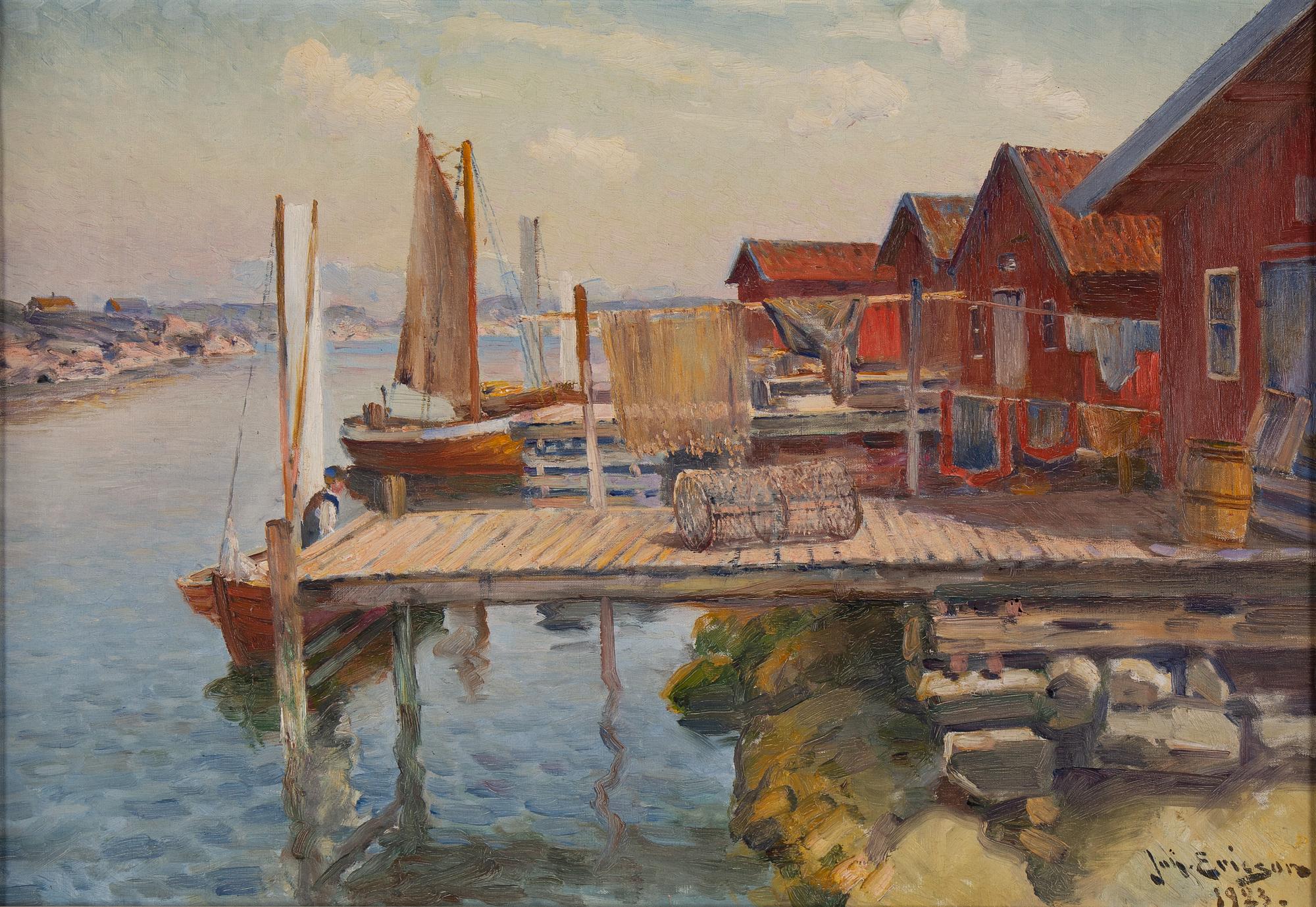 JOHAN ERICSON, oil on canvas, signed and dated 1923.