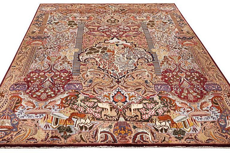 A carpet, Kashmar, ca. 390 x 290 cm.