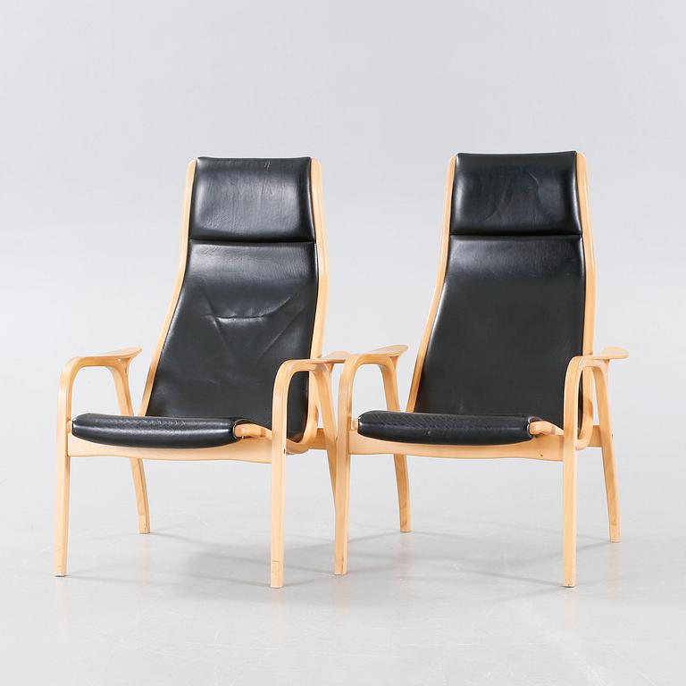 A pair of armchairs by Yngve Ekström for Swedese, second half of the 20th century.