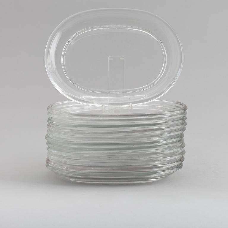 HUMMERTALLRIKAR, 12 st, glas, Josef Frank, Firma Svenskt Tenn, Gullaskruf eller Reijmyre, 1900-talets andra hälft.