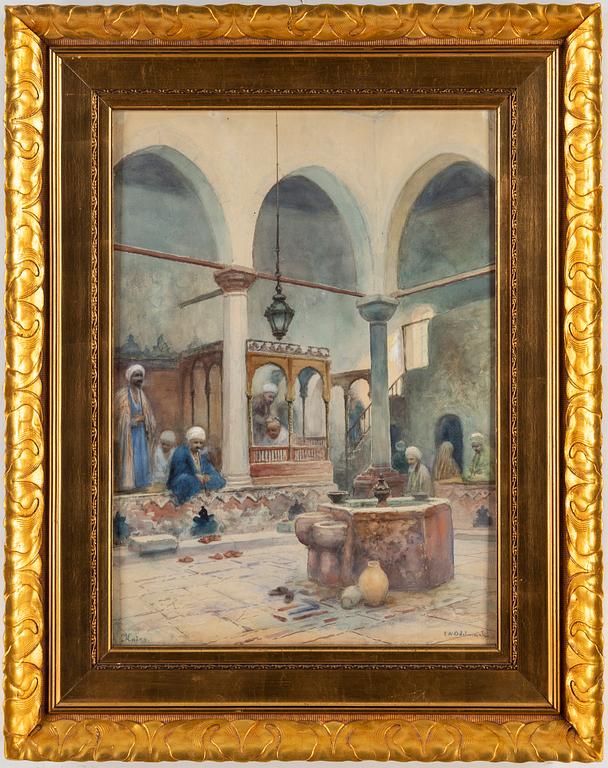 FRANS WILHELM ODELMARK, watercolour, signed.