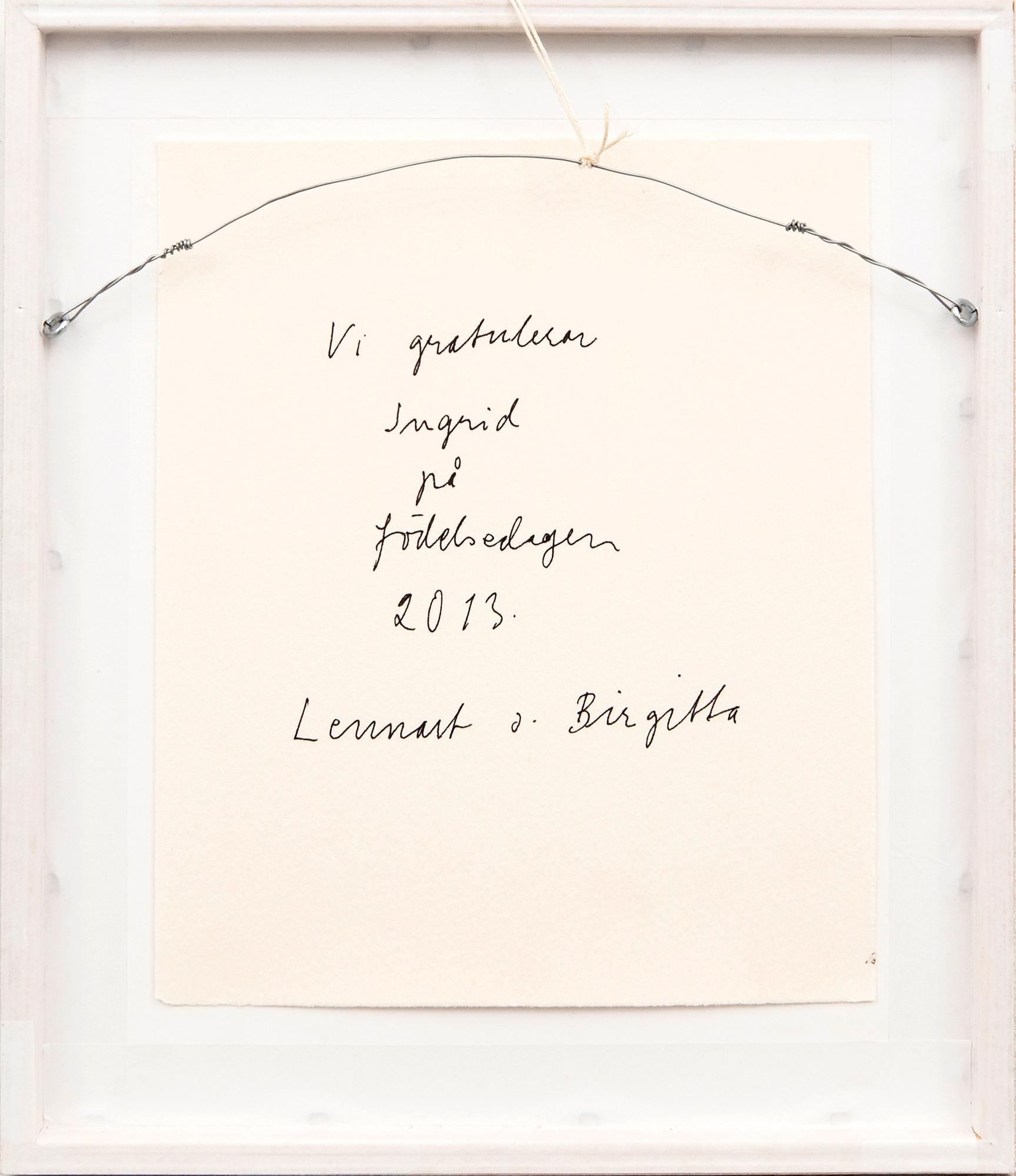 Lennart Aschenbrenner, blandteknik, signerad och daterad -10.