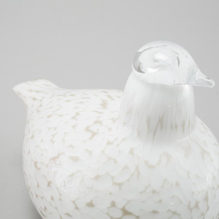 FÅGLAR, 2 st, glas, Oiva Toikka, Nuutajärvi, Iittala, 1900-talets andra hälft,