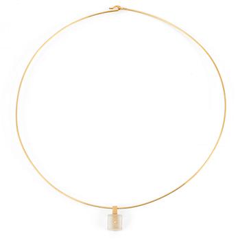 HALSRING med diamant.
