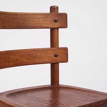 Axel Einar Hjorth, a stained pine 'Sandhamn' chair, Nordiska Kompaniet, Sweden 1931.