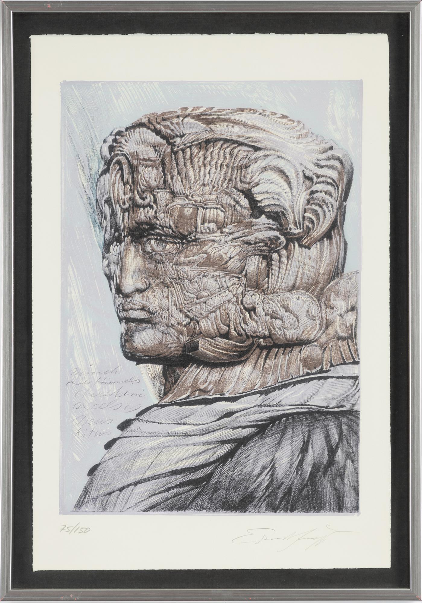 Ernst Fuchs, "Beneath the tree", mapp.  + två inramade.