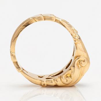 Ring, 18K guld och safir.