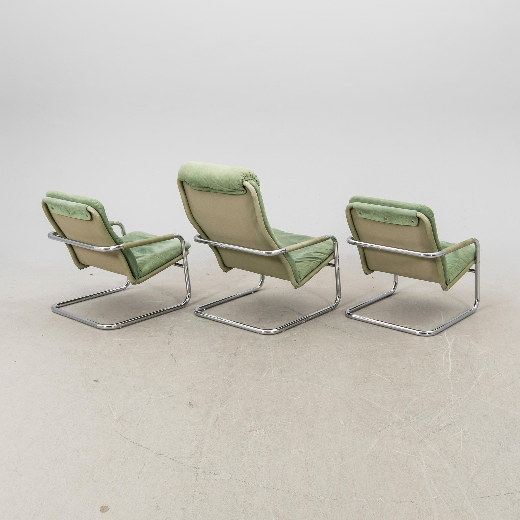 Fåtöljer 2+1 st DUX 1980/90-tal.