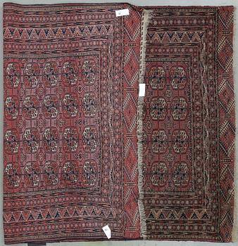 MATTA, semiantik, Tekke, Turkmen. Ca 263x175 cm.