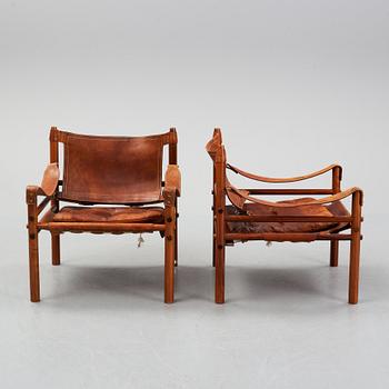 Arne Norell, a pair of 'Sirocco' rosewood armchairs, 1960's/70's.