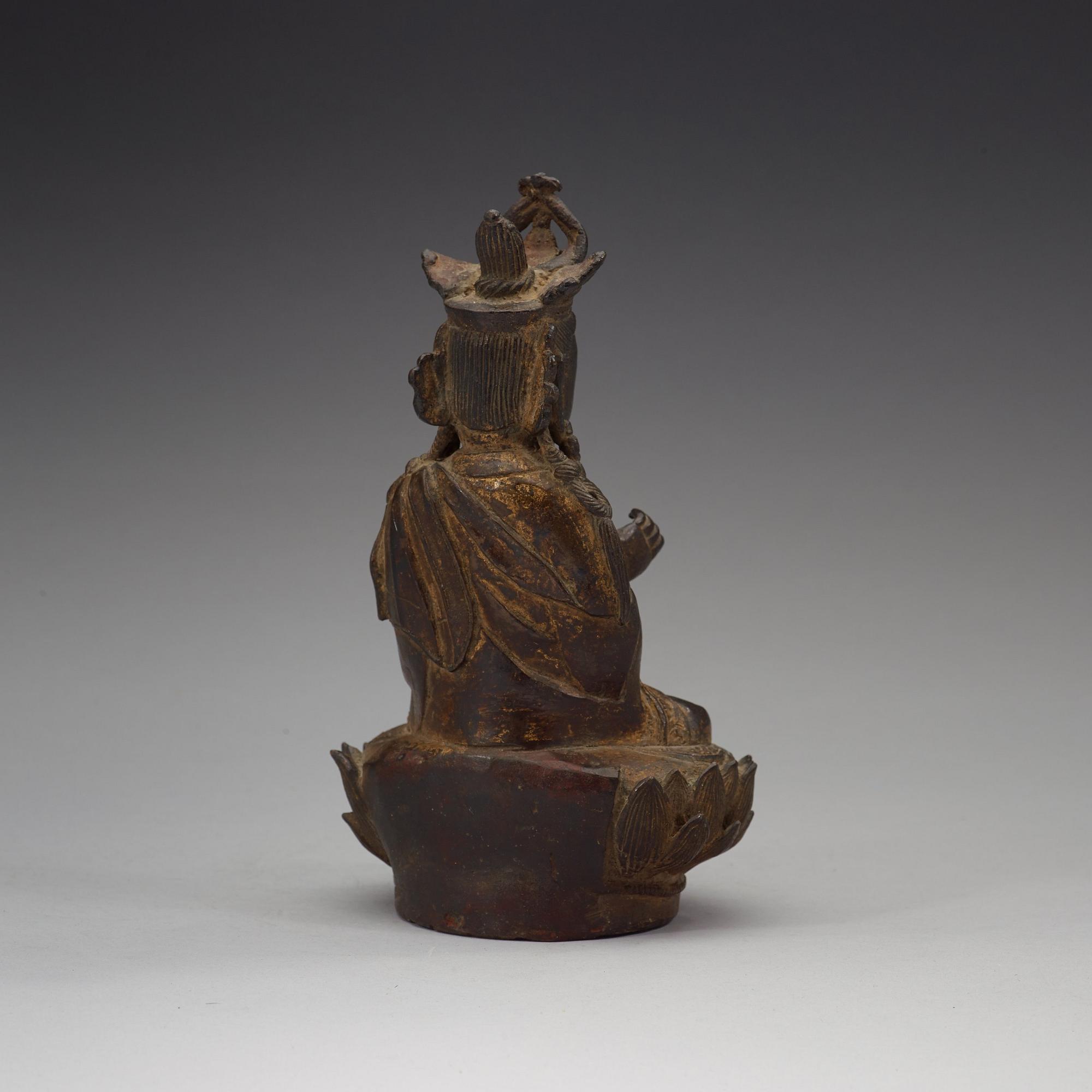 GUANYIN, brons. Sen Mingdynasti (1368-1644).