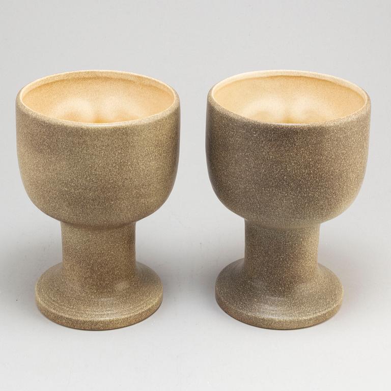 LISA LARSON, two stoneware vases from Gustavsberg.