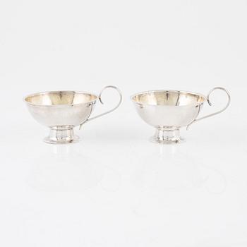 Punschmuggar, 12 st, silver, Forslunds, Boden 1940.