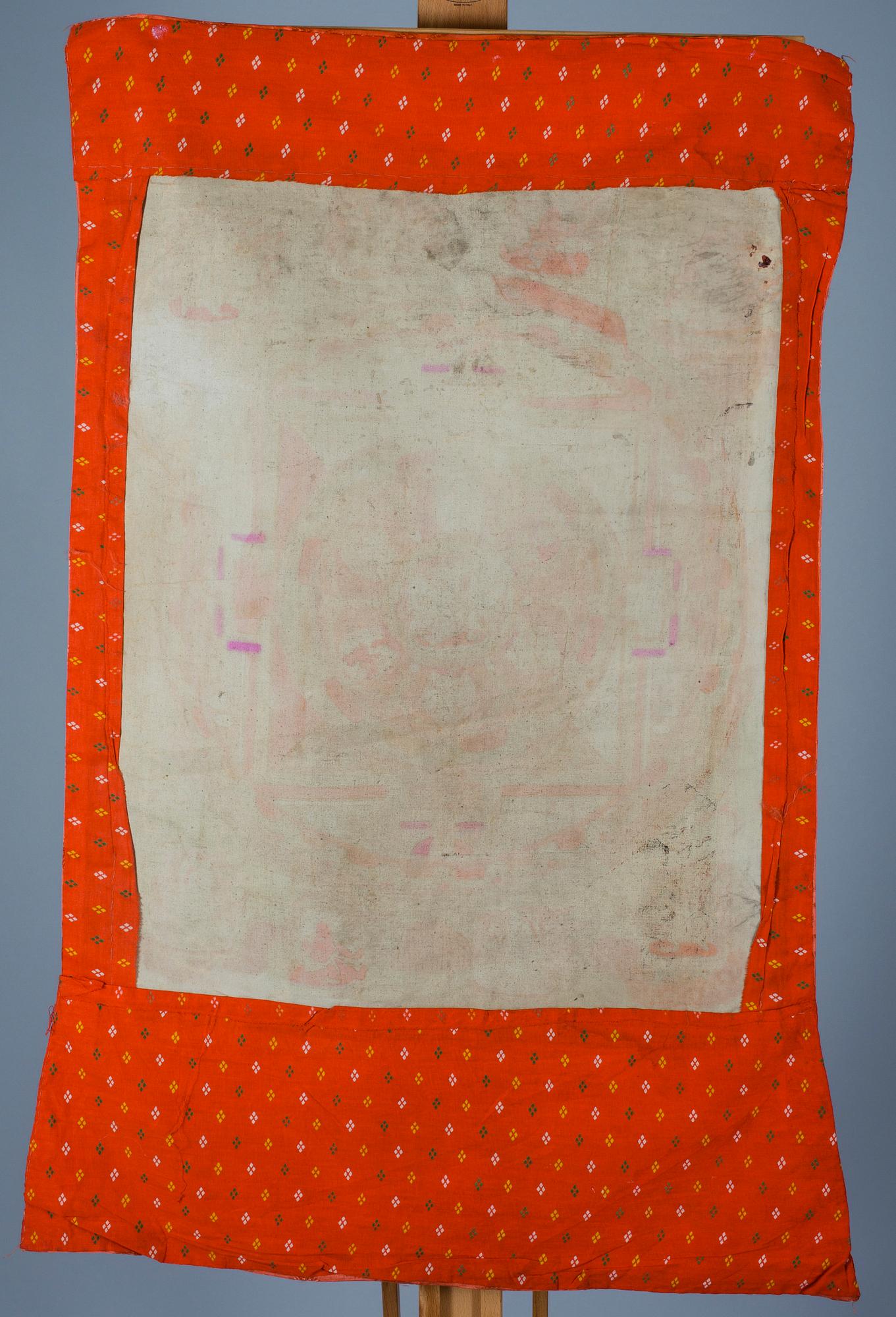 VÄGGBONAD, Thangka, provinsiellt arbete, Kina / Tibet, 1900-talets första hälft.